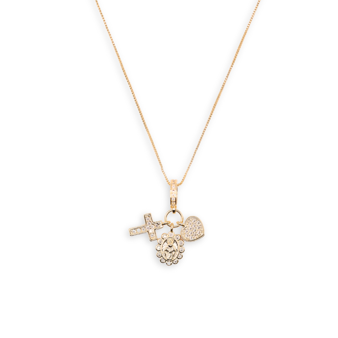 Collar Cruz - Virgen