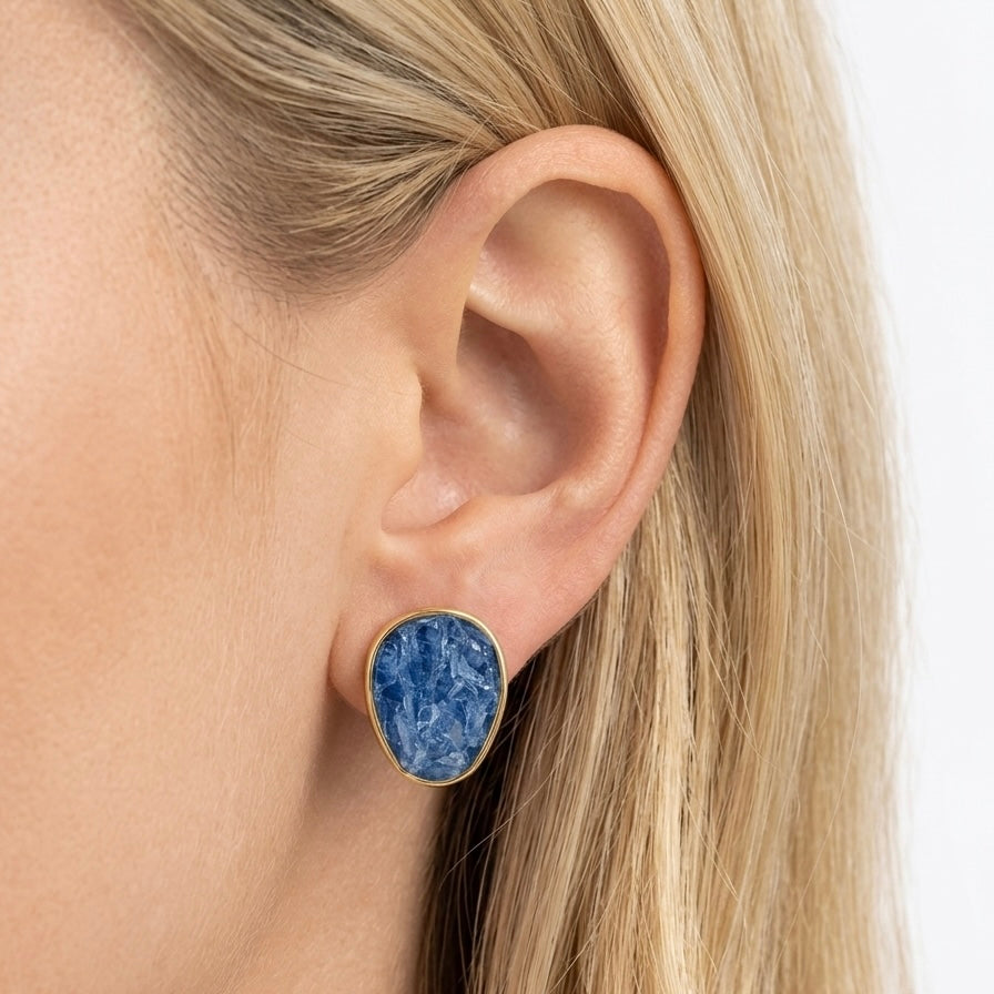 Aros Cianita azul