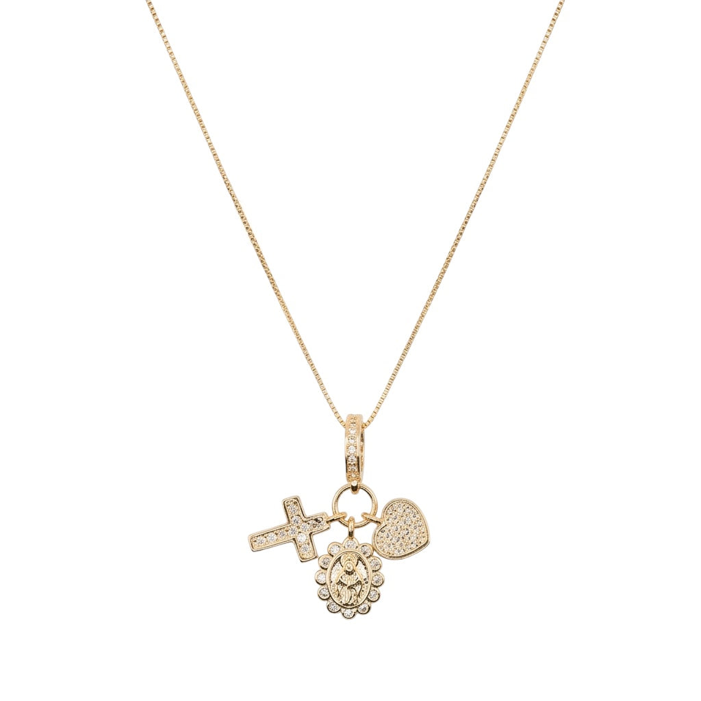 Collar Cruz - Virgen