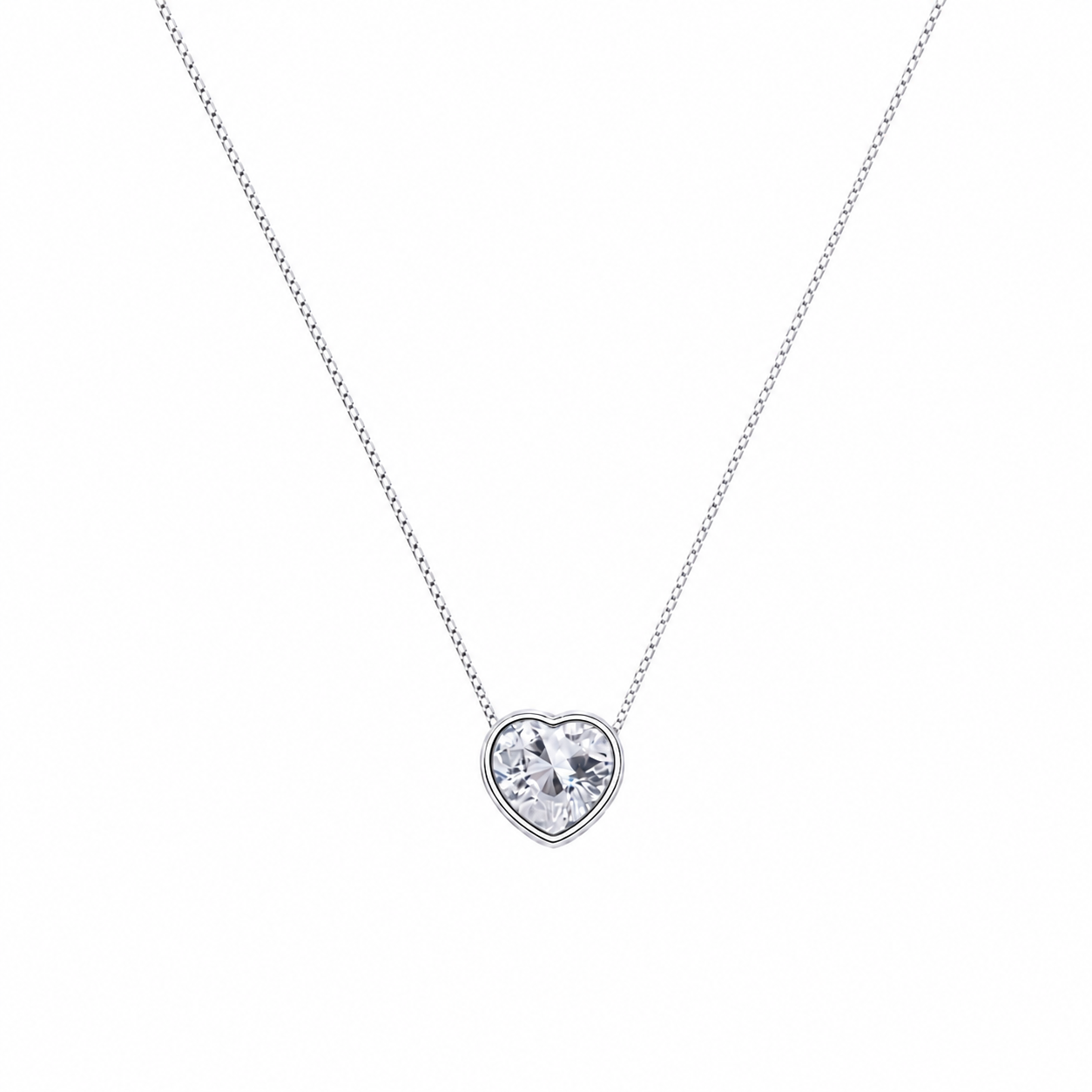 Collar punto de luz corazon