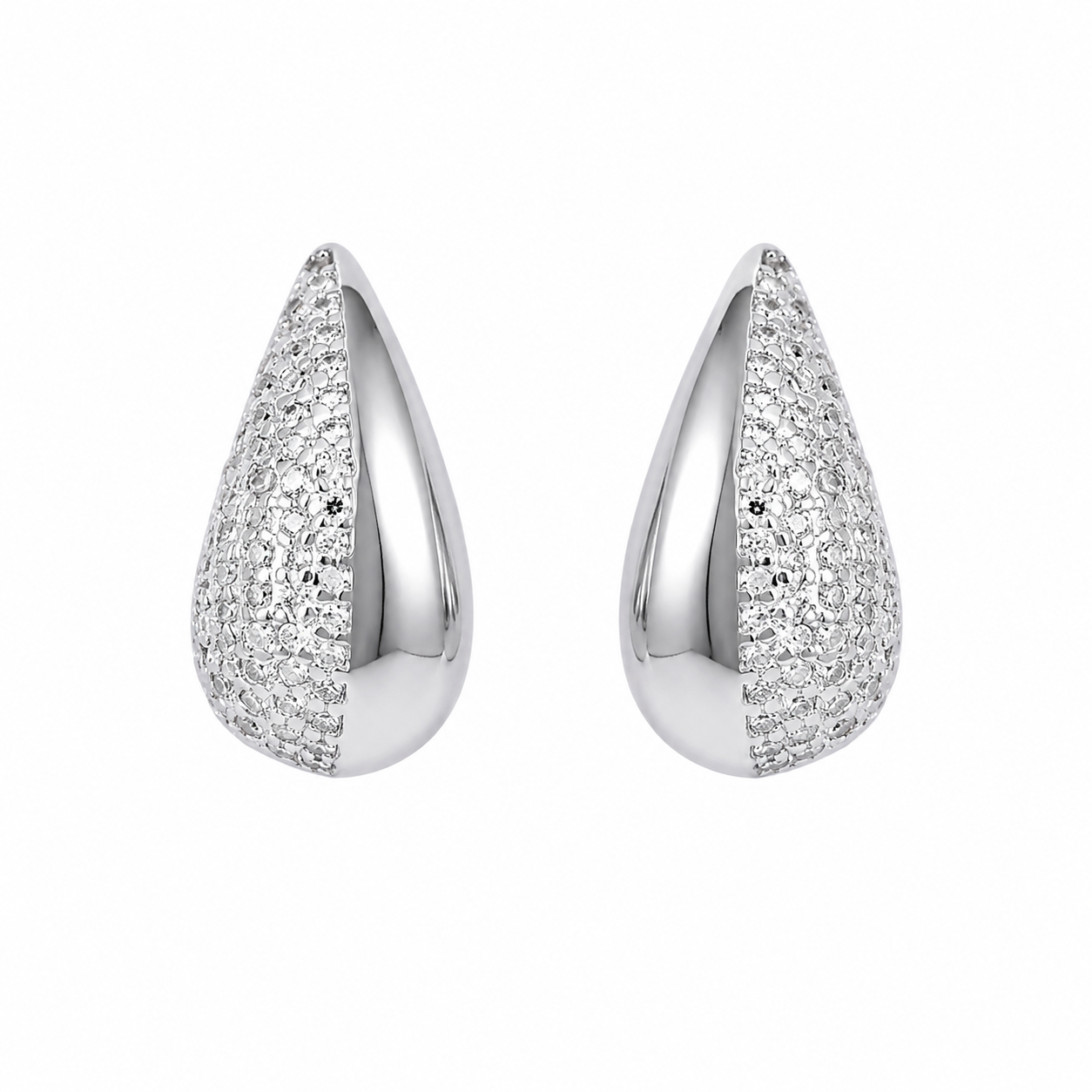 Gota circón plata