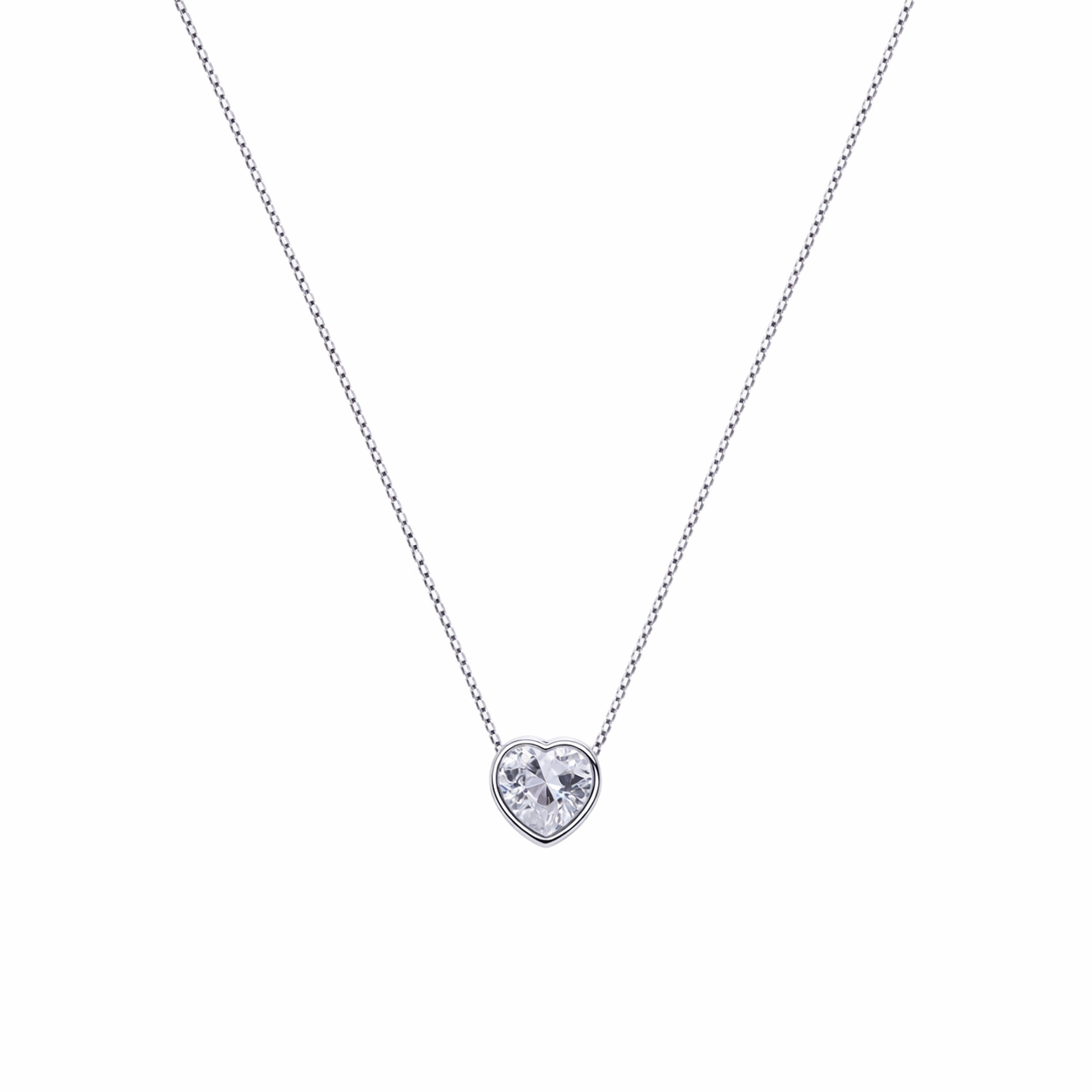 Collar punto de luz corazon