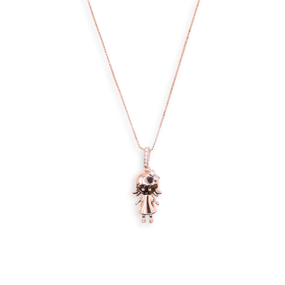 Collar niña oro rosa