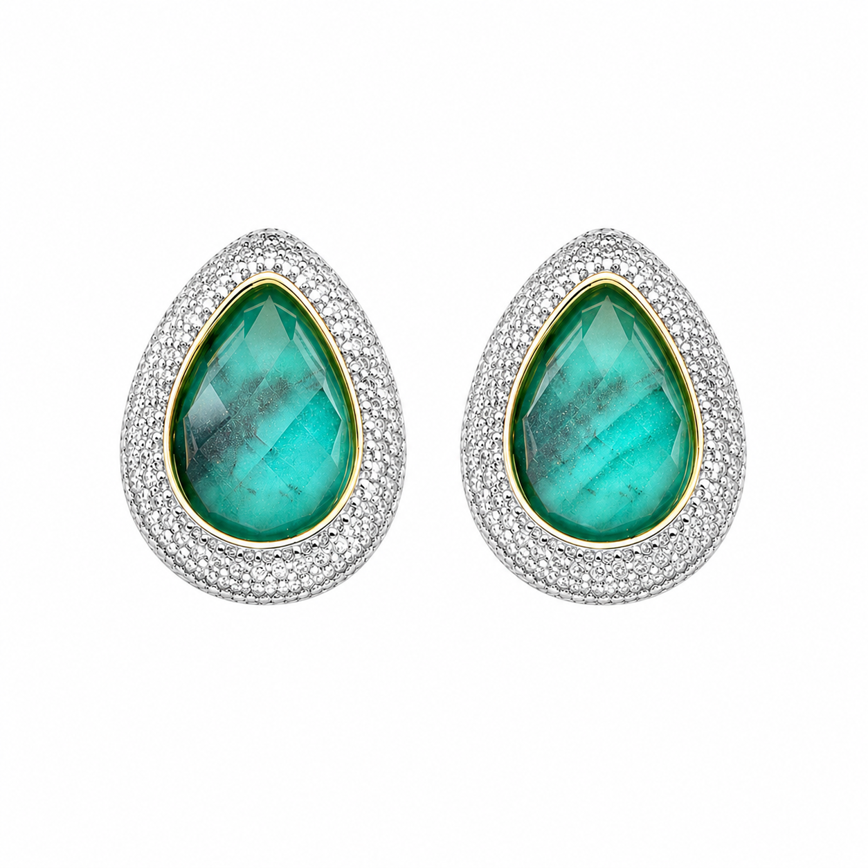 Aros Esmeralda gota