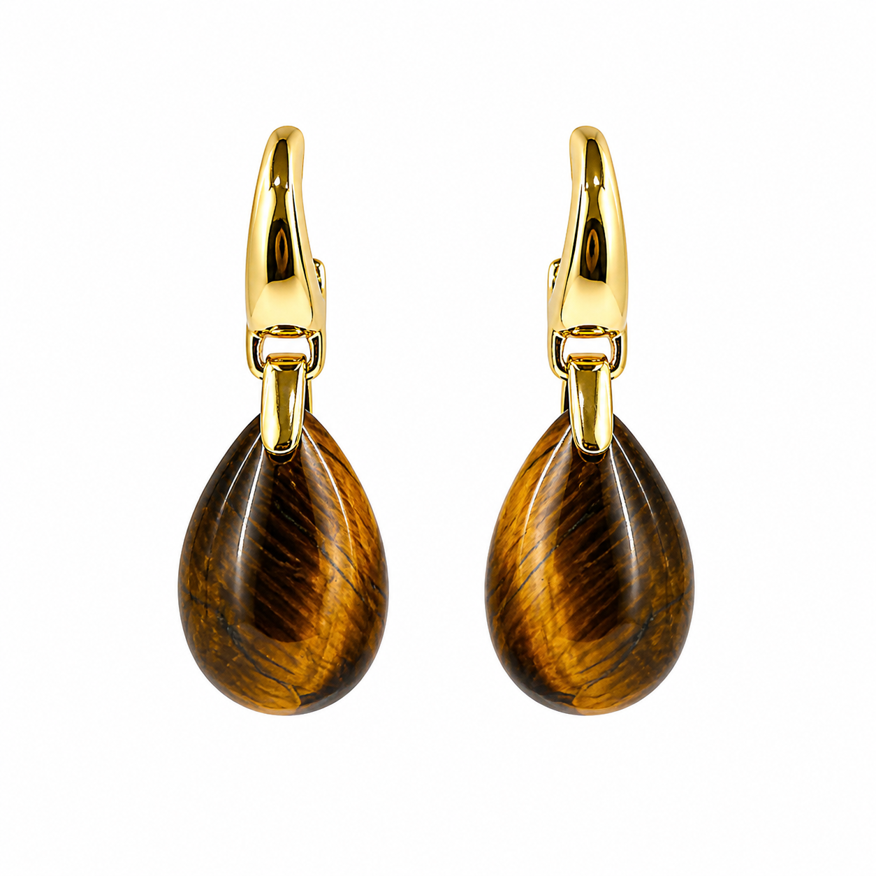 Aros Ojo de tigre gota