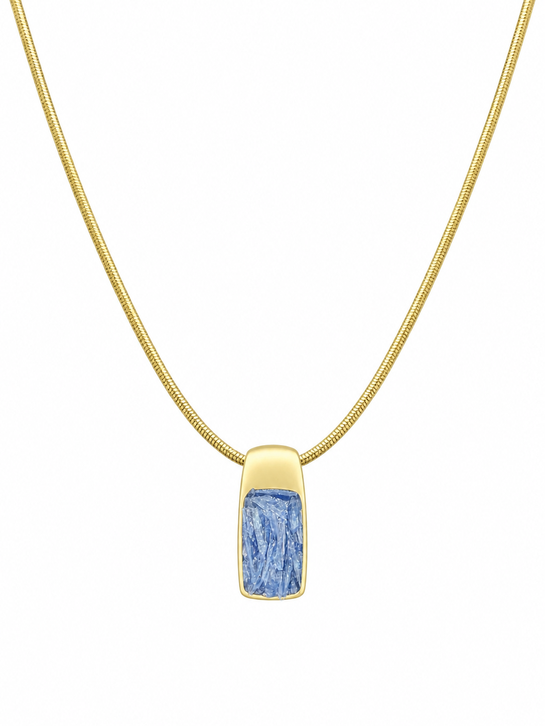 Collar Cianita azulina