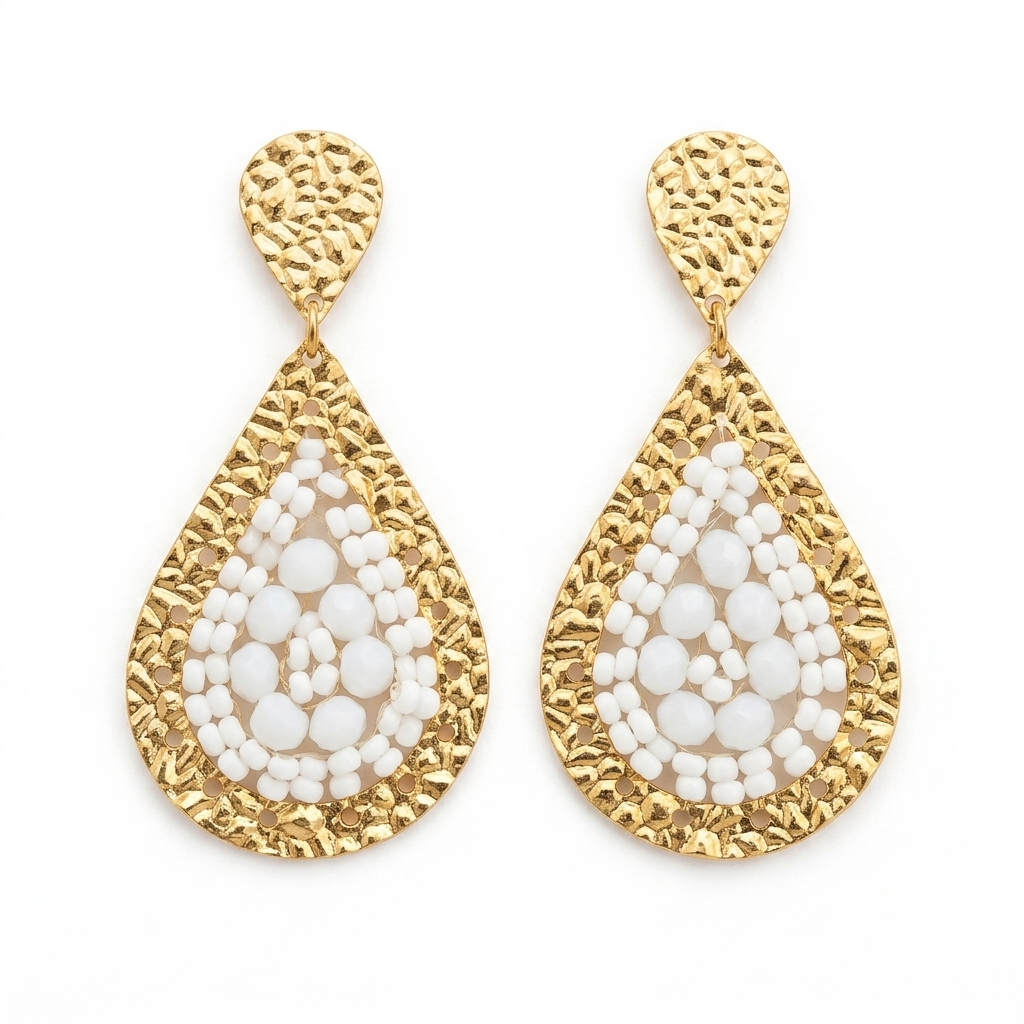 Conjunto tejido blanco