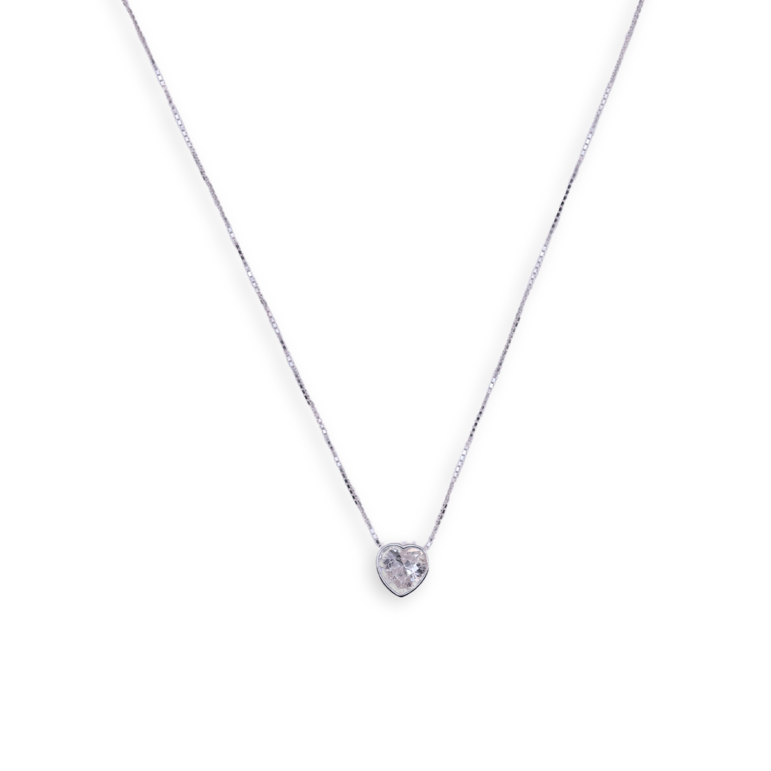 Collar punto de luz corazon